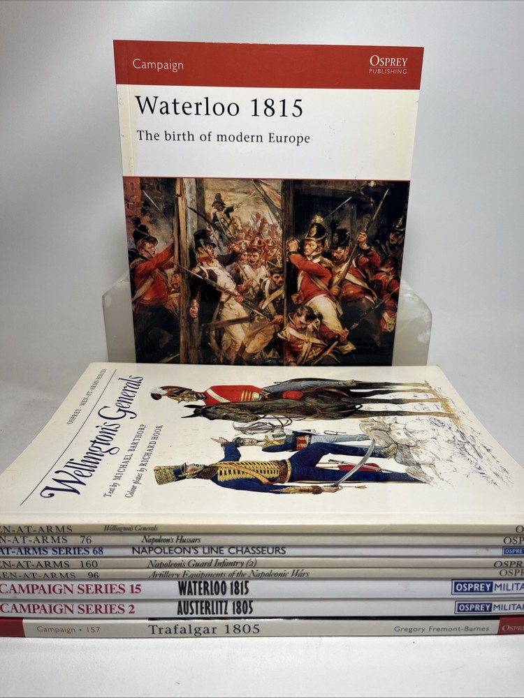 Osprey Publishing Men At Arms – Napoleonic Wars – Lot Of 9 Waterloo Hussars +++