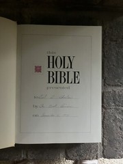 Holy Bible King James Version red letter edition. With Paperwork. Read