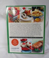Lot of 2 Books Low Carb 1-2-3, Rozanne Gold & Real FOOD REAL EASY, George Stella