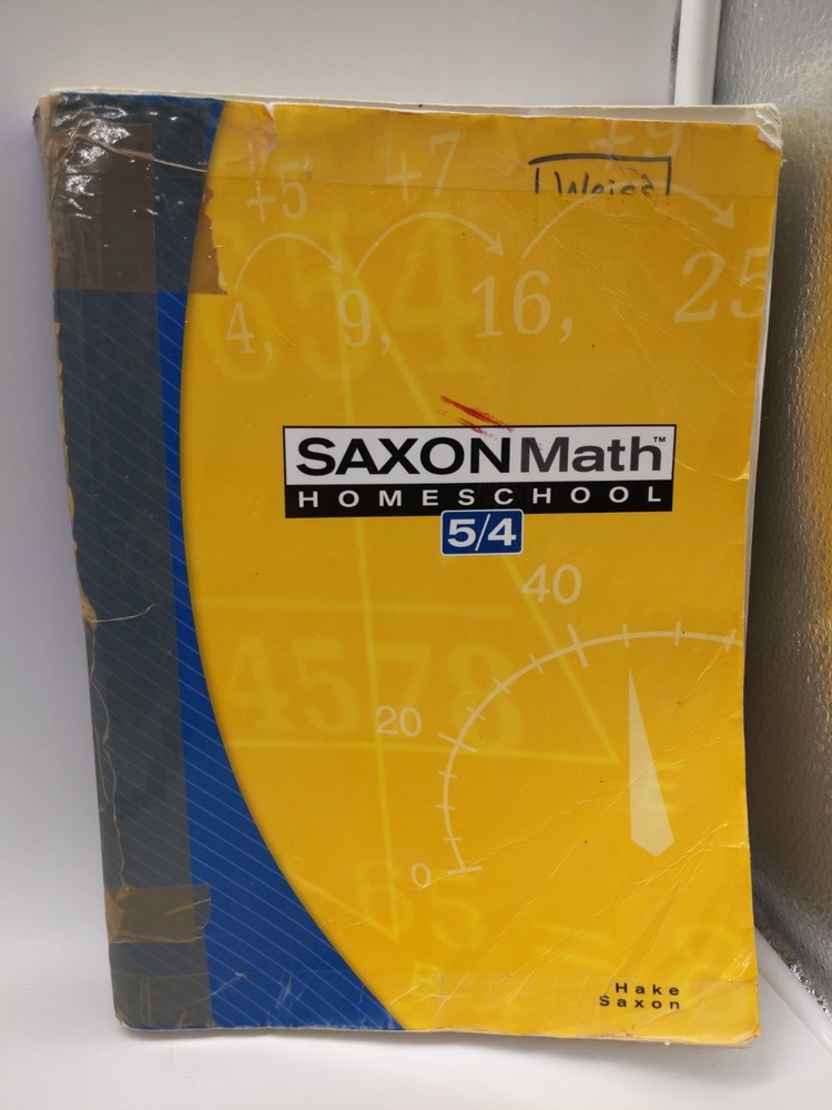 ROUGH CONDITION Saxon Math 5/4, 3rd Edition Home school Student Edition SAXON
