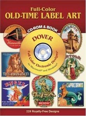 Full-Color Old-Time Label Art CD-ROM and Book by Dover, Very Good Book