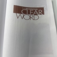 DEVOTIONAL CLEAR WORD – Blanco – Hardcover SDA Adventist