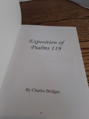 Exposition of Psalms 119 by Bridges, Charles Paperback 2012 Commentary VERY GOOD