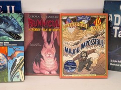 Hardcover Kids Book Lot: Sea of Monsters, Bunnicula, A Dino’s Tale (Illus.)