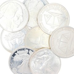 Assorted 1 oz .999 Fine Silver Rounds Variety Collection Set of 8 Rounds