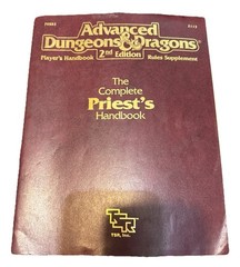 Advanced Dungeons & Dragons 2nd Ed Complete Priests Handbook 2113 SC RPG TSR