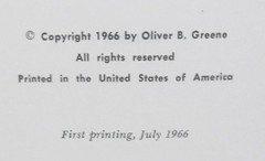 THE GOSPEL ACCORDING TO JOHN – FIRST PRINTING 1966 – OLIVER B. GREENE