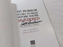 101 Horror Books To Read Before You’re Murdered Sadie Hartmann * signed *