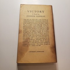 1921 Victory Joseph Conrad Doubleday Anchor Edition Vintage PB Book