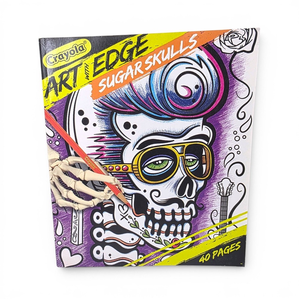 Crayola Art with Edge Sugar Skulls Coloring Book 40 Pages NEW