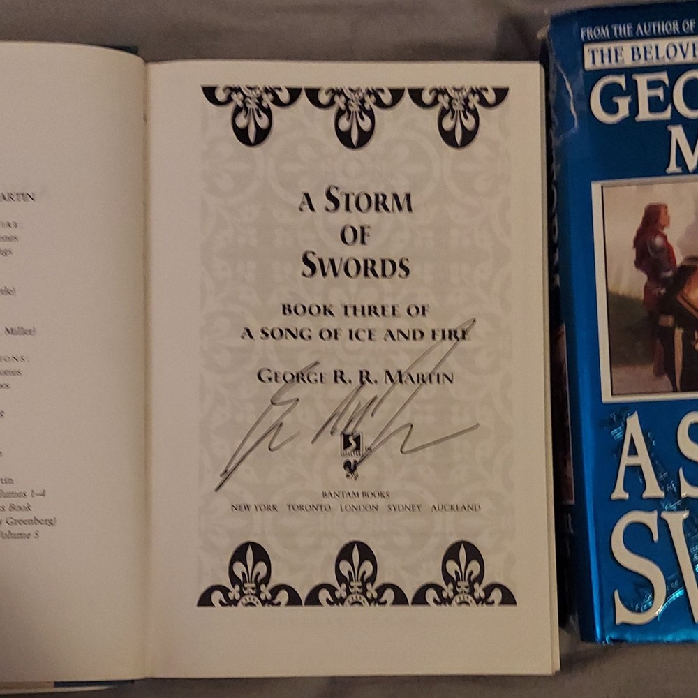 A Song of Ice and Fire: A Storm of Swords by George R. R. Martin HC Signed