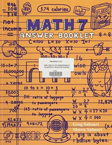 Teaching Textbooks Math 7 Answer Key – Paperback By Greg Sabouri – GOOD