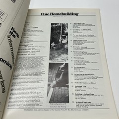 Fine Homebuilding Magazine August/September 1983 No. 18 Vintage Laminated Stair