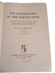 The Deformation Of The Earth’s Crust By Walter H. Bucher Hardcover 1964