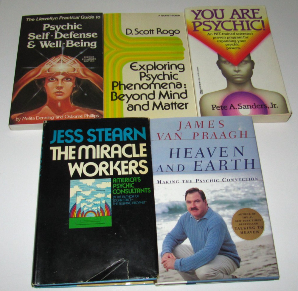 Lot of 5 books on Psychics & Psychic Powers TPB/HB