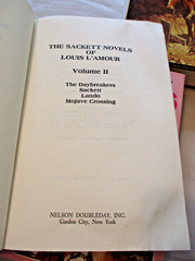 THE SACKETTS Complete 5 Volume Series by LOUIS L’AMOUR Book Club Edition HCDJ