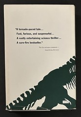 ‘Jurassic Park’ Michael Crichton 1990 Knopf 1st Ed HC w/dust jacket used GD