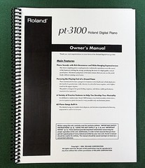 Roland PT-3100 Owner’s Instruction Manual: 44 Pages & Protective Covers!