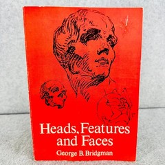 Heads, Features and Faces Bridgman 1974 Dover Edition Art Drawing Anatomy