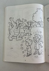 Vintage 2001 Dragon Tales Musical Scales Coloring Sticker Activity Book Y2K