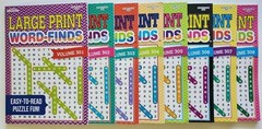 Large Print Word-Finds Puzzle Books Kappa Games,Search,Hunt~ Pick up to 30 Vols