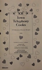 Vintage Iowa Telephony Cooks~A Collection Of Favorite Recipes~06′ Morris Press😋
