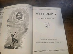 MYTHOLOGY by Edith Hamilton HC/DJ illustrated Greek Roman Norse Acceptable