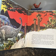 RARE! Merrigold Press Dinosaurs Giants Of The Past 1974 Hardcover Vintage VG