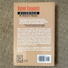 Grover S. Krantz Bigfoot Sasquatch Evidence 2nd Ed (2019, Trade Paperback)