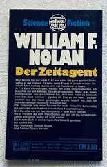 Space For Hire as Der Zeitagent ~ William F. Nolan ~ Bastei Lubbe 1976 ~ Signed