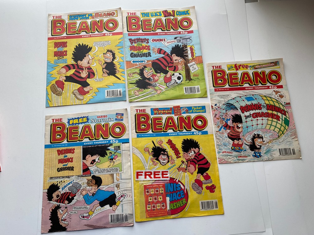 Vintage Beano Comic Book Dennis the Menace 1997 1998 #2901 2928 2860 2916 2890