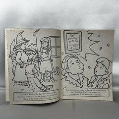 The Wizard Of Oz Coloring Story Book 4 Sheets Color Stickers