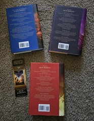 Rick Riordan The Kane Chronicles 3-Book Hardcover Lot + Original Bookmark