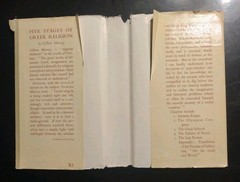 Five Stages of Greek Religion. Gilbert Murray. Beacon Press. 1951. HCDJ