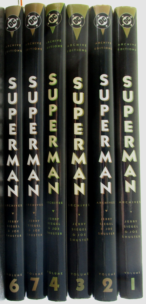 Archive Editions Superman Archives volumes 1-4 & 6-7 Hardcover w/dj VG