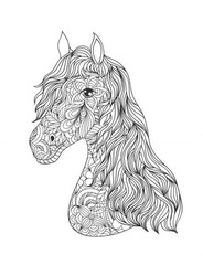 the Horses Coloring Book the best horse book 108 Pages 8.5 x 11 for All Ages