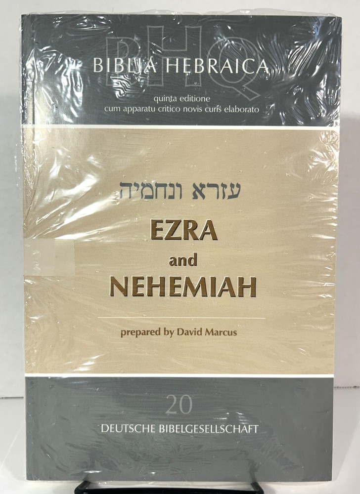Biblia Hebraica: Ezra and Nehemiah by David Marcus 2006 Softcover