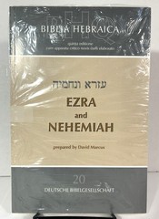 Biblia Hebraica: Ezra and Nehemiah by David Marcus 2006 Softcover