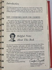A Campbell Cookbook cooking with Soup Recipes LITHOGRAPH First Edition Good Red