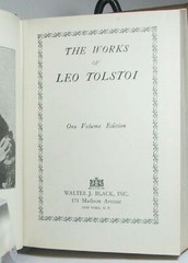 The Works of Leo Tolstoi 1928 Pebbled Hard Cover Gilt Lettering Walter Black