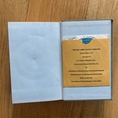 The Effects of Nuclear Weapons by Samuel Glasstone 3rd Ed 1977 with 'computer’