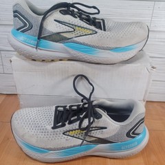 Brooks Glycerin 21 Shoes Mens Size 9.5D Gray Blue Neutral Cushioned Running