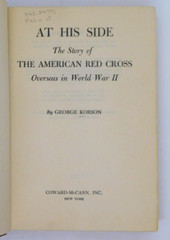 Book At His Side American Red Cross Story WWII World War Two George Korson