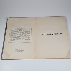 The Gotha Program by Karl Marx New York Labor News 1922 Lots of Wear Rare HTF