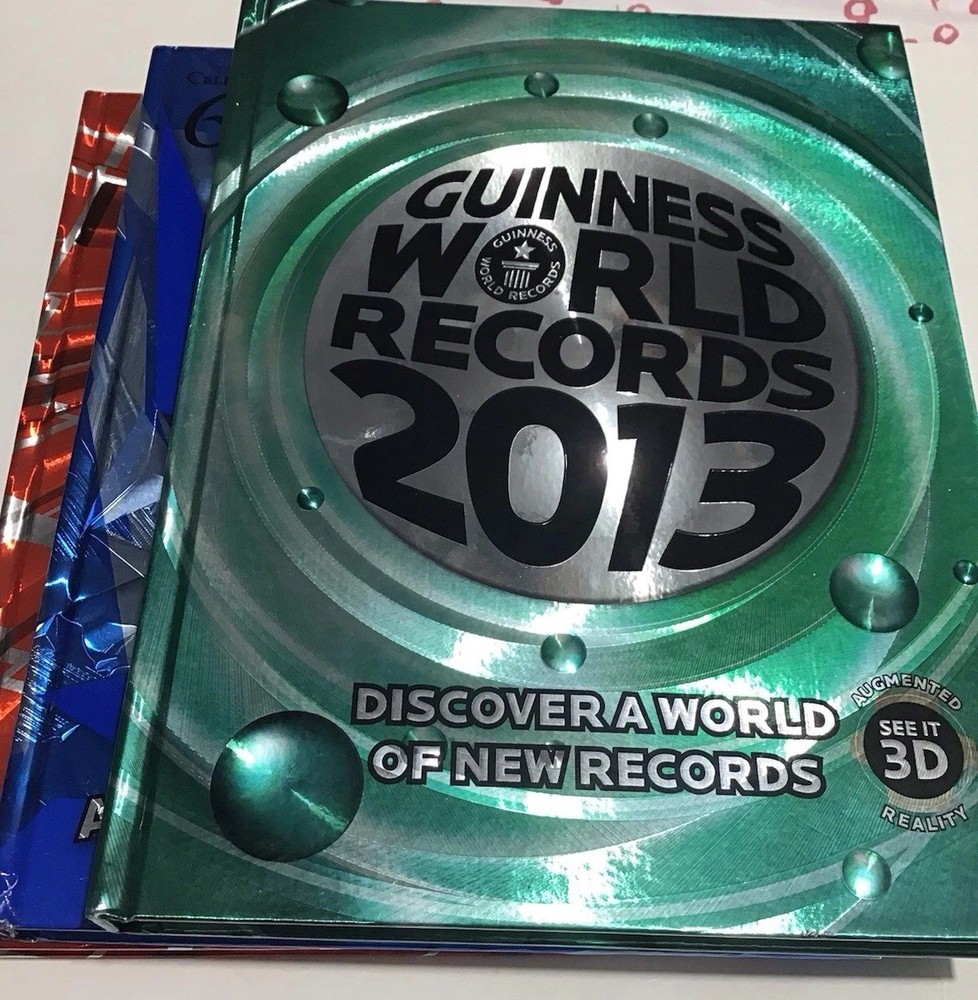 Guinness World Records Lot Of 3 Books 2013 2014 & 2015 Officially Amazing