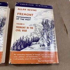 Vintage Fremont Pathmarker Of The West Allan Nevins 2 Vol Green HC Ungar USA