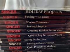 Lot of 22 SINGER SEWING REFERENCE LIBRARY Books/ Magazines Lot