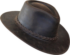 Premium Leather Fedora – Wide Brim Hat Leather – Water Resistant