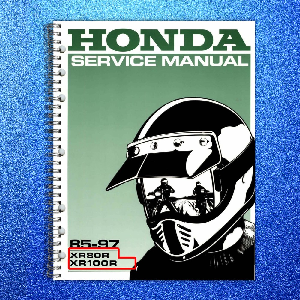 HONDA XR80R XR100R Motorcycle Service Manual 1985-1997 – WIRE BOUND – COVERS