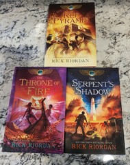 The Kane Chronicles Complete Set 1-3 HC/DJ 1st Ed, 1st Print Rick Riordan Disney
